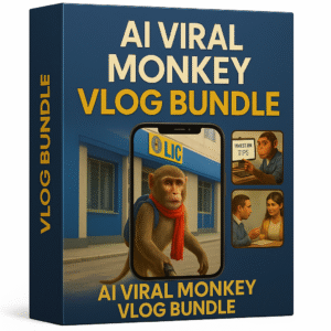 AI Viral Monkey Vlog Bundle – 500+ Trending AI Monkey Reels for Instagram & YouTube Shorts